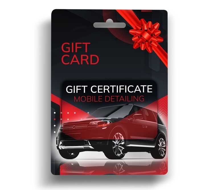 Car detailing gift card