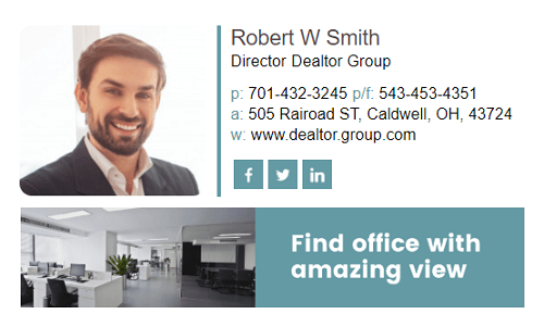 realtor email signature 6